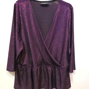 Purple Lane Bryant Dress Top